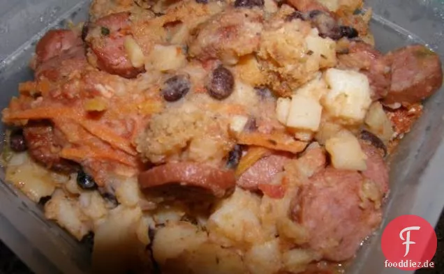 Schnelles und einfaches Frühstück Kartoffelquiche