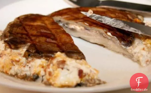 Gegrillte Gefüllte Portabellas