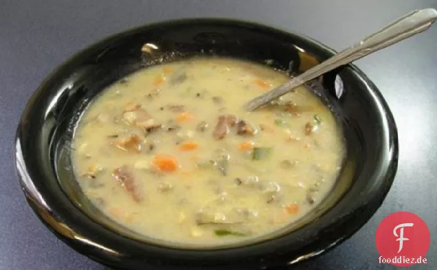 Cremige Wildreissuppe