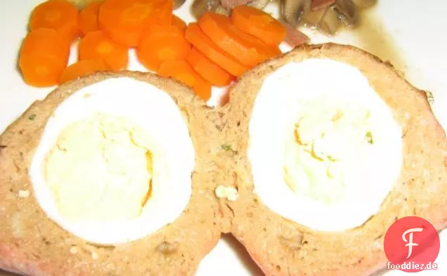 Scotch Eier gebacken, nicht gebraten!