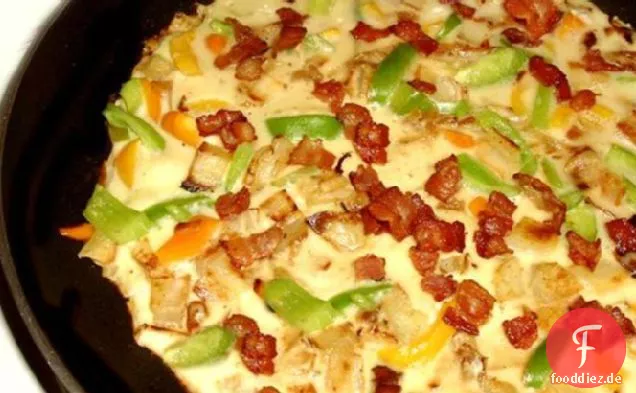 Hausgemachte Hash Browns Omelett