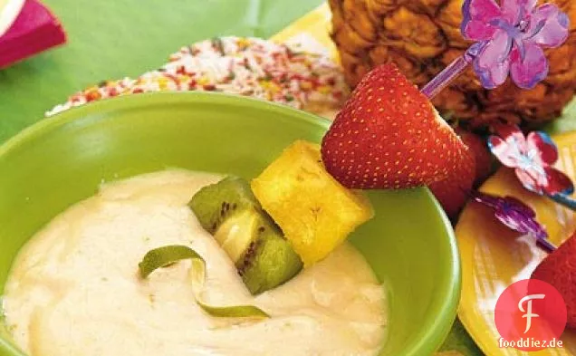 Rosa Limonade-Limetten-Dip