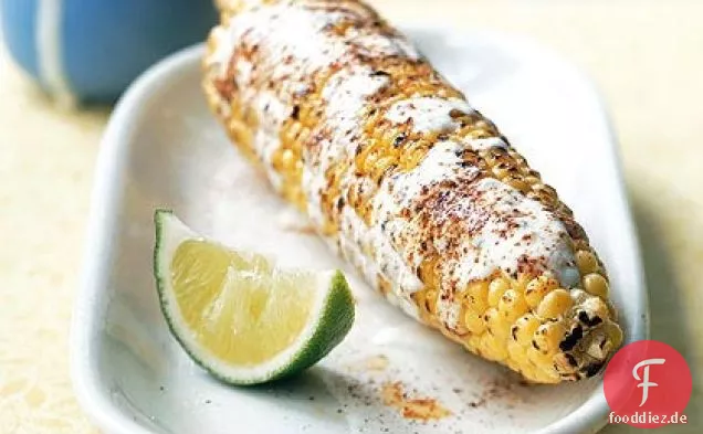 Gegrillter Mexikanischer Mais mit Crema
