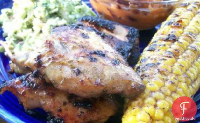 Gegrillte Limette Hähnchenschenkel
