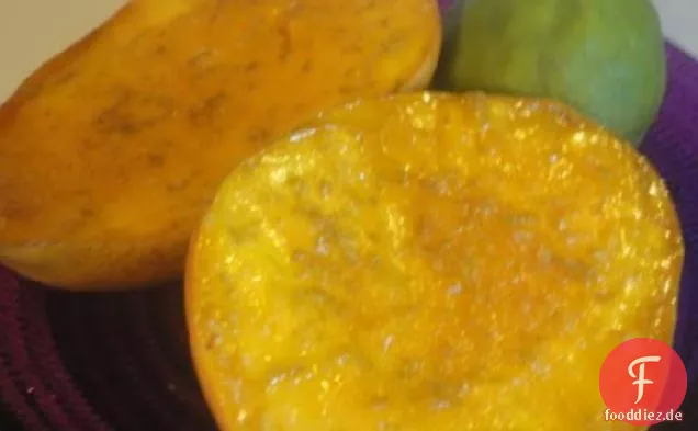 Gezuckerte Limetten-Mango-Wangen