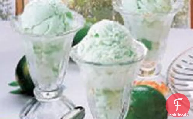 Cremiges Limettensorbet
