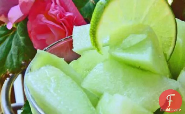 Honigmelone mit Limettensaft
