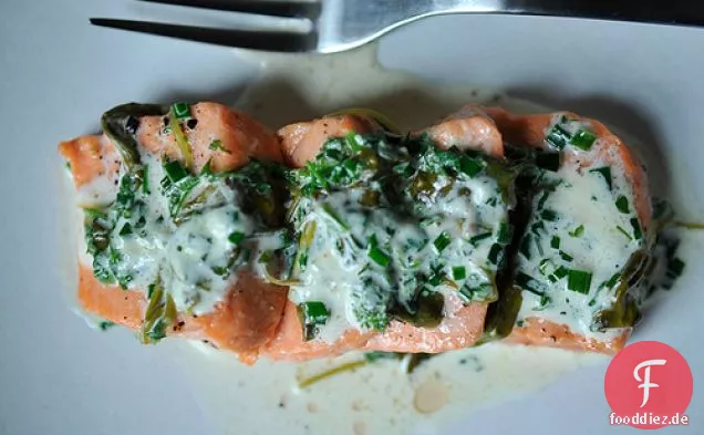 Lachs in Sauerampfersauce