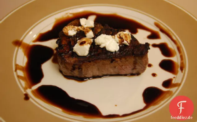 Balsamico-und Ziegenkäse-Filets