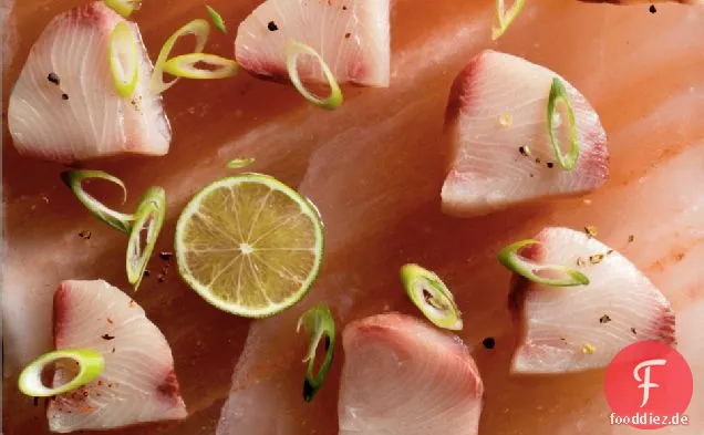 Frischer Fisch! Salz und Pfeffer halbgehärtete Hamachi Sashimi