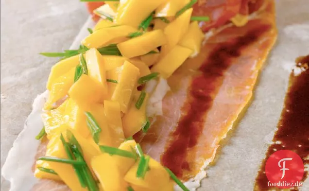 Prosciutto Mit Pfirsichen Und Balsamico-Essig