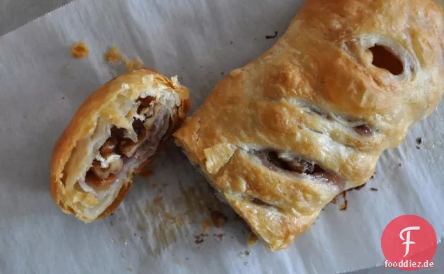 Pfirsich-Walnuss-Strudel