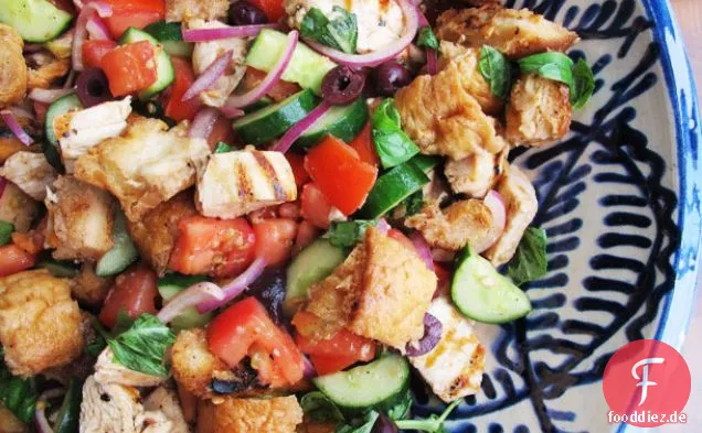 Gegrilltes Hähnchen-Panzanella