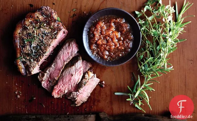 Strip Steak mit japanischer Dip-Sauce