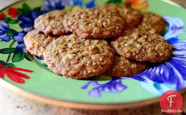 Brauner Zucker Haferflocken Cookies