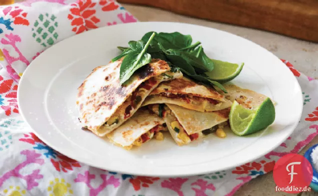 Mais Und Ziegenkäse-Quesadillas
