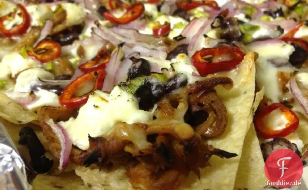 BBQ Zog Schweinefleisch Nachos