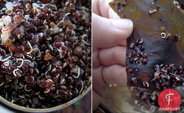 Schwarze Quinoa, Süßkartoffel-Grünkohl-Kuchen