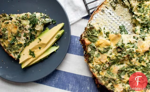 Artischocke, Grünkohl & Ricotta Pie Sechs Zutaten (und Salz)