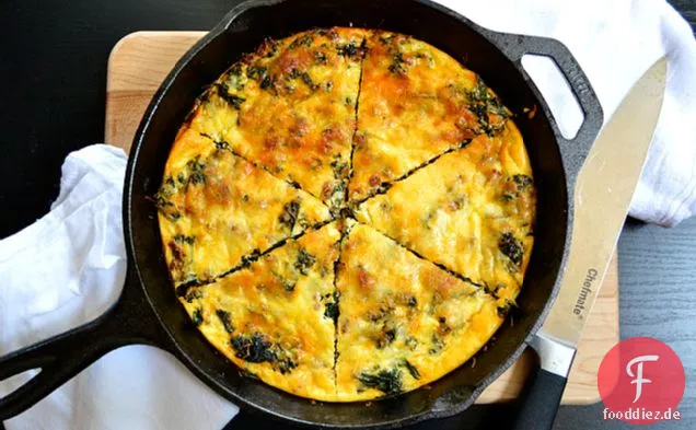 Kale & Chorizo Frühstück Frittata