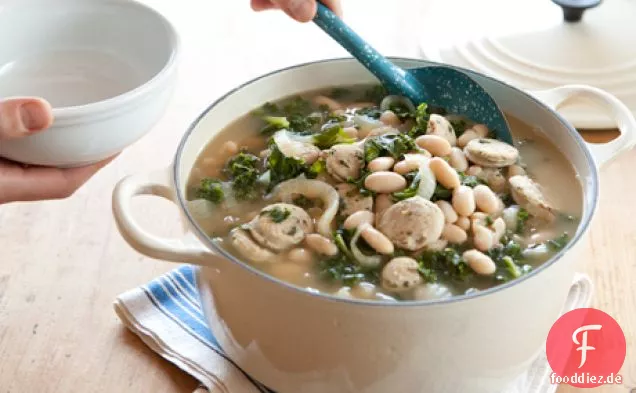 Weiße Bohnen und Grünkohlsuppe