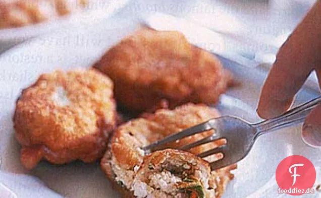 Zucchini, Käse und Kräuterkrapfen