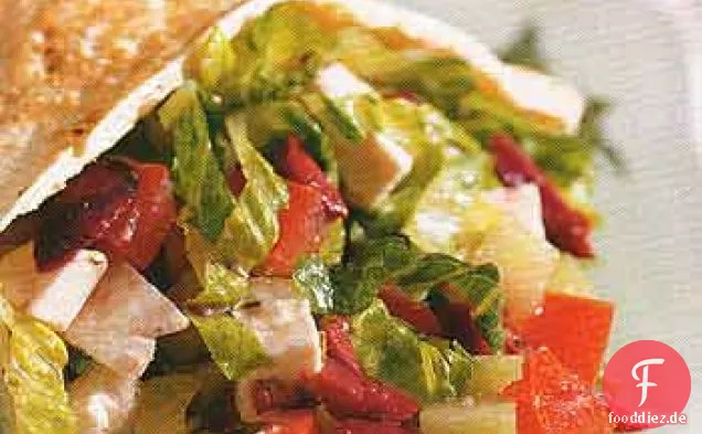 Griechischer Salat Pita Sandwiches