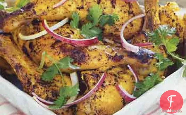 Gegrilltes Hähnchen im Tandoori-Stil