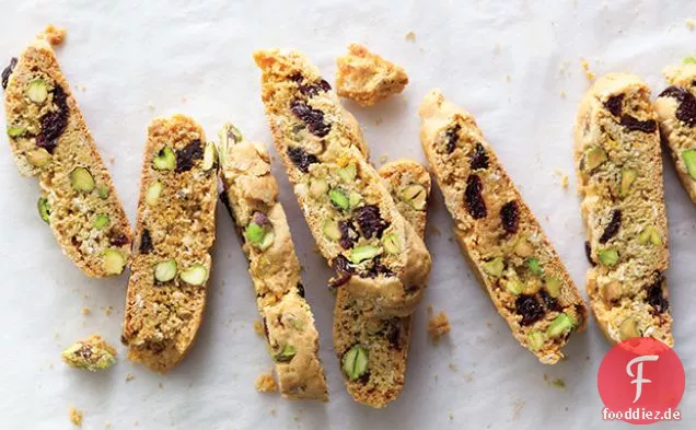 Pistazien und getrocknete Kirsche Biscotti