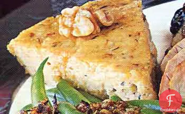 Polenta-Dreiecke mit Rosmarin und Walnüssen