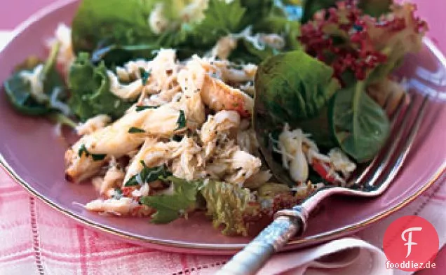 Zitroniger Krabbensalat mit Babygrüns
