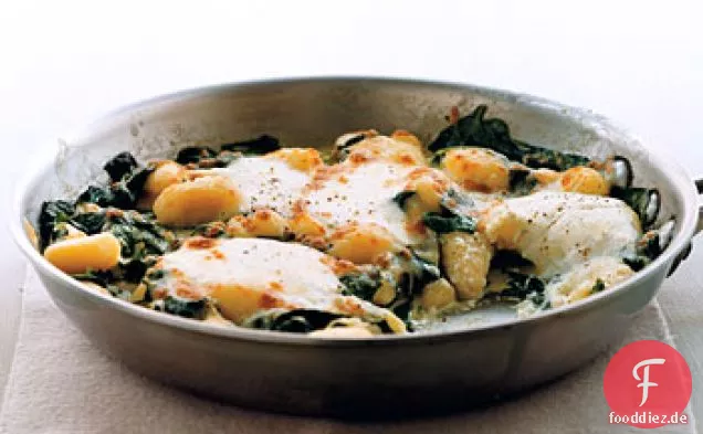 Gratinierte Gnocchi mit Spinat und Ricotta