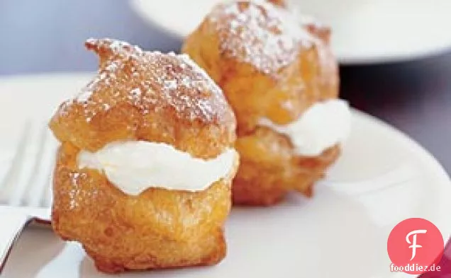 Zitronenduft Ricotta und Mascarpone Cream Puffs