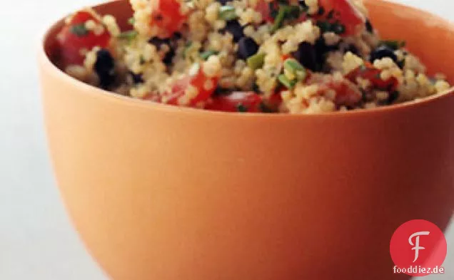 Schwarze Bohnen und Tomaten Quinoa