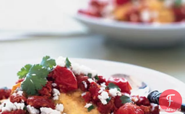 Frühstücks-Polenta mit Chorizo und Queso Fresco