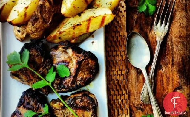Indisch gewürzte gegrillte Lammkoteletts