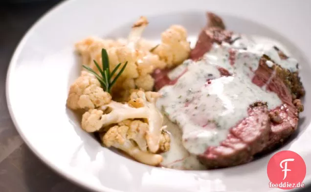 Lammbraten mit Joghurt-Minz-Sauce