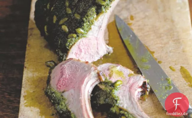 Braten Rack Von Lamm Mit Pistazien Rezept