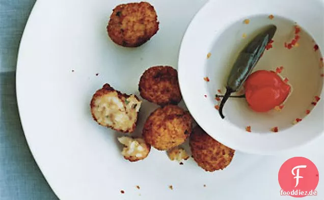 Cheddar-Reis-Krapfen