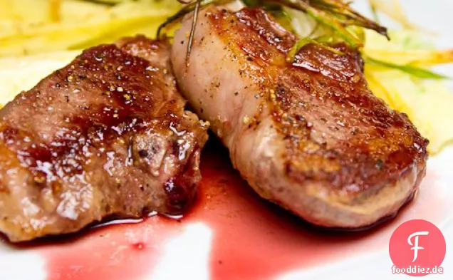 Lammkoteletts Mit Granatapfel Pflaume Agrodolce