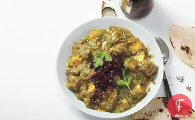 Schweinefleisch Chile Verde mit roter Chile Salsa