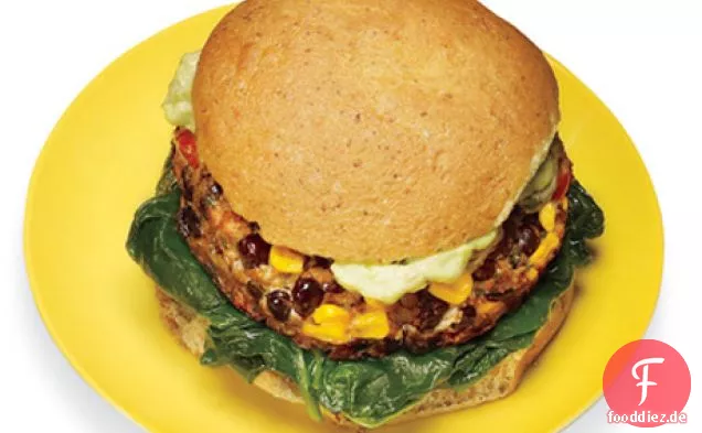 Schwarzer Bohnen-Mais-Burger