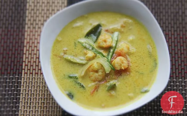 Kerala Shrimp Moilee (Curry Garnelen und Kokosnuss Suppe)