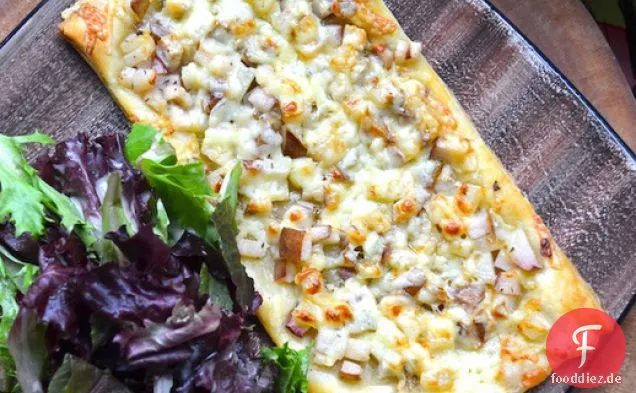 Birne und Gruyere Torte