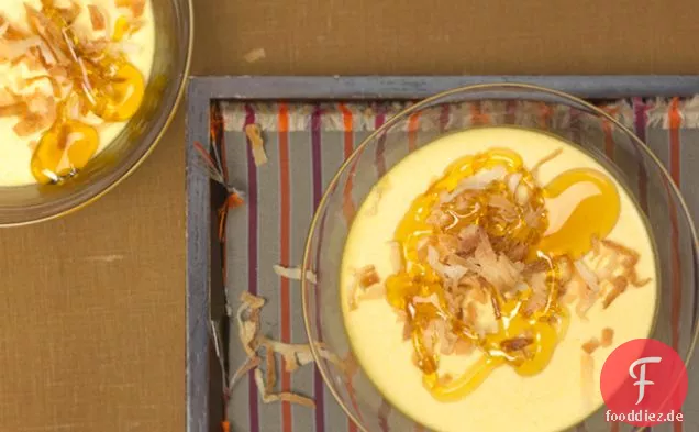 Kürbis Kokosnuss Panna Cottas