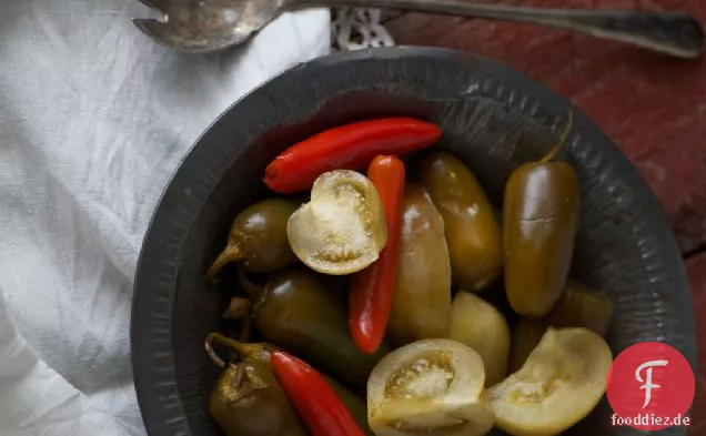Fermentierte grüne Tomaten