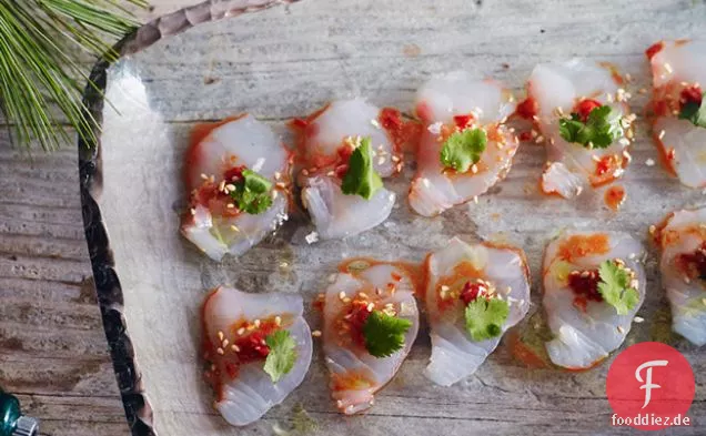 Snapper Crudo mit Chili und Sesam