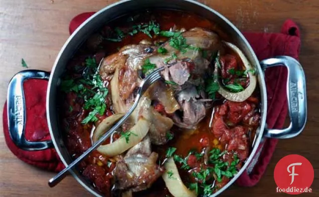 Geschmorte Sommer Schweinshaxe (anpassungsfähig für jede Jahreszeit)
