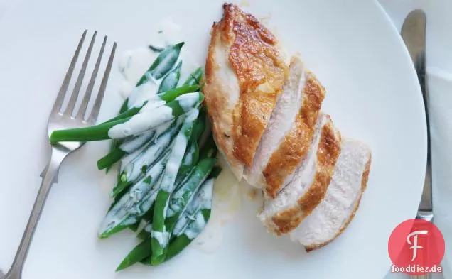 Graham Elliots Huhn mit grünen Bohnen in Buttermilch-Estragon Dressing Rezept