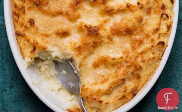 Kartoffelpüree und Blumenkohlgratin